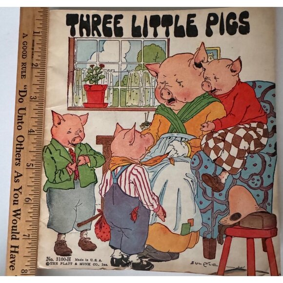 Vtg 1930s Platt & Munk Childrens 17 Book Set Classic Fairy Tales Nursery Rhymes - Picture 15 of 15